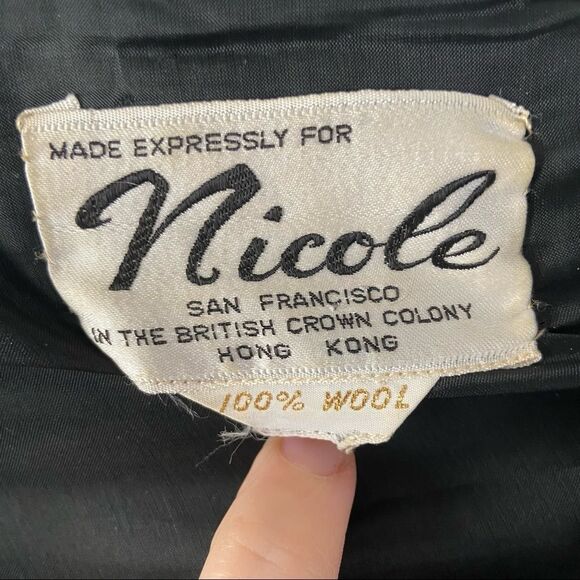 Stunning vintage 60’s wool coat with beading - Picture 4 of 10